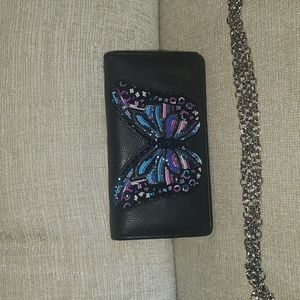 Brighton New - Crossbody Wallet City Org Wild Garden*